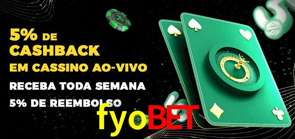 Promoções do cassino ao Vivo fyobet